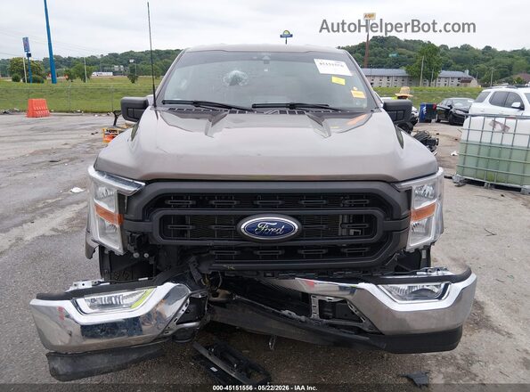1FTMF1EP4NKD72030 2022 FORD F150 Brown Vista del cuadro de instrumentos