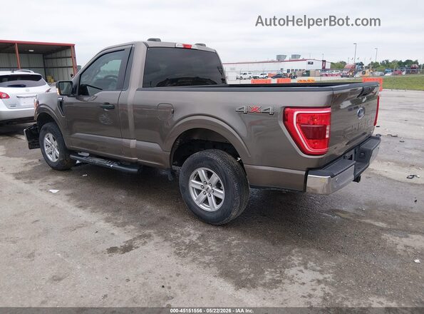 1FTMF1EP4NKD72030 2022 FORD F150 Brown Trasero izquierdo