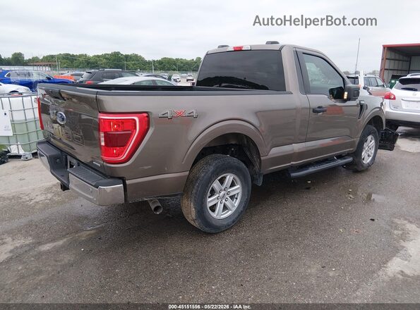 1FTMF1EP4NKD72030 2022 FORD F150 Brown Trasero derecho