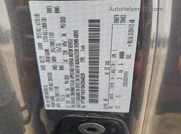 1FTMF1K51SKD64529 2025 FORD F150 Gray Շարժիչի բաժամունքի տեսք