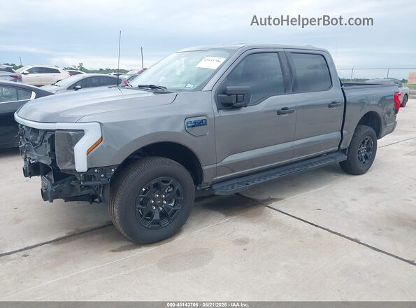 1FTVW3LK2SWG10162 2025 FORD F-150 LIGHTNING Gray Front left