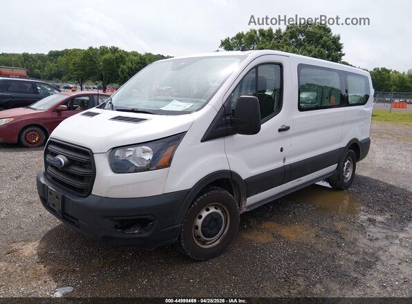 1FTYE1Y82LKB02459 2020 FORD TRANSIT-150 White წინა მარცხენა ხედი სამი მეოთხედიდან