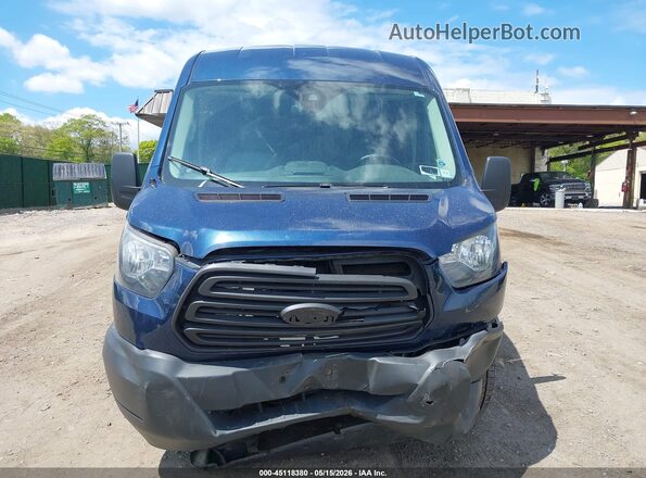 1FTYR1CM2HKB03160 2017 FORD TRANSIT-250 Blue Instrument cluster view