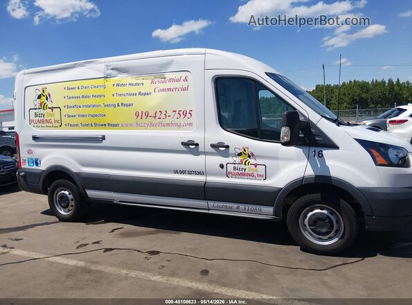 1FTYR2CM3JKA09252 2018 FORD TRANSIT-250 White Widok wnętrza z tyłu