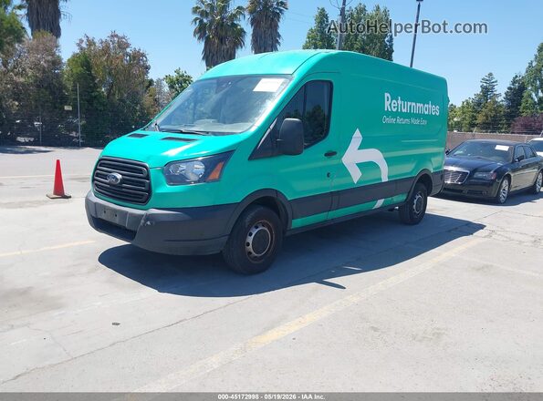 1FTYR2CM4KKB54754 2019 FORD TRANSIT-250 Green Front left