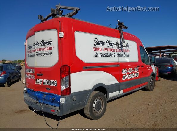 1FTYR2CM5GKA46439 2016 FORD TRANSIT-250 Red უკანა მარჯვენა