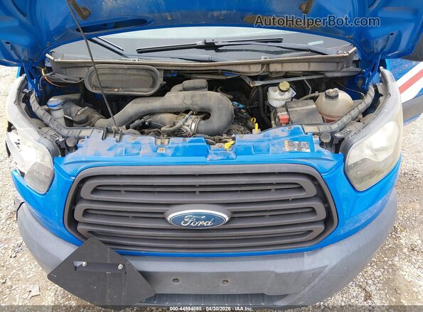 1FTYR2CMXHKA19836 2017 FORD TRANSIT-250 Blue Rear view