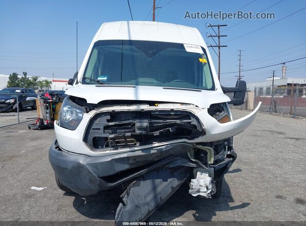 1FTYR2XG0JKB20068 2018 FORD TRANSIT-250 White Instrument cluster view