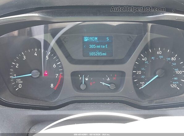 1FTYR2XM5JKA54641 2018 FORD TRANSIT-250 White Widok tylnych siedzeń