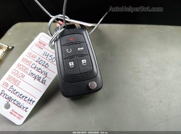 1G11Z5S36LU114010 2020 CHEVROLET IMPALA Black Widok deski rozdzielczej