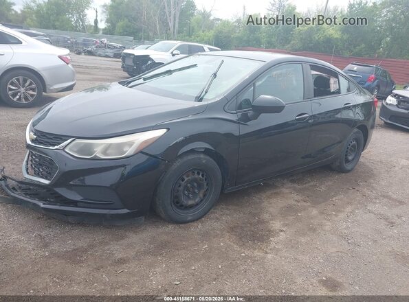 1G1BC5SM3G7238657 2016 CHEVROLET CRUZE Black Vista tres cuartos delantera izquierda