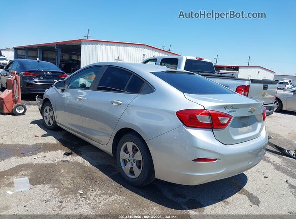 1G1BC5SM3J7117828 2018 CHEVROLET CRUZE Silver Trasero izquierdo