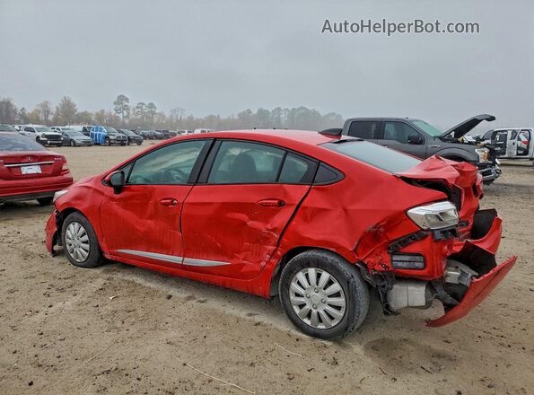 1G1BC5SM4J7237590 2018 CHEVROLET CRUZE Red Trasero izquierdo