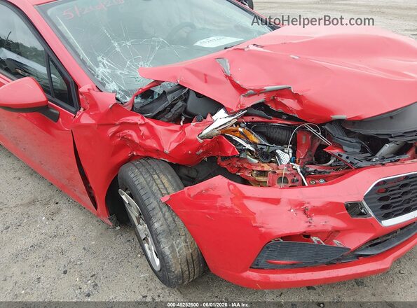 1G1BC5SM5H7187101 2017 CHEVROLET CRUZE Red Widok z przodu