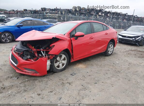 1G1BC5SM5H7187101 2017 CHEVROLET CRUZE Red Przód lewy