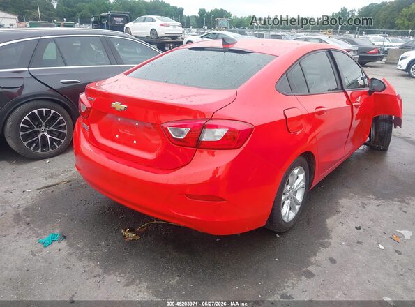1G1BC5SM7K7142734 2019 CHEVROLET CRUZE Red Հետևի աջ