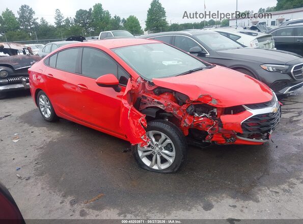 1G1BC5SM7K7142734 2019 CHEVROLET CRUZE Red Սալոնի հետևի տեսք