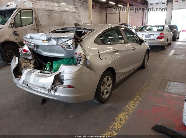 1G1BC5SM8H7206112 2017 CHEVROLET CRUZE Серебряный Задняя правая четверть