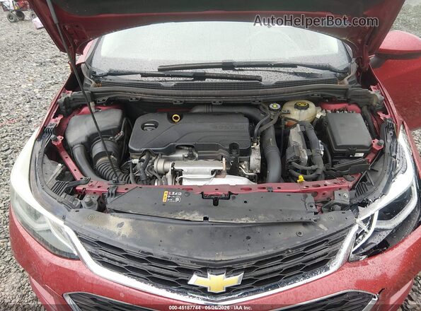 1G1BE5SM0J7166530 2018 CHEVROLET CRUZE Red Вид ззаду
