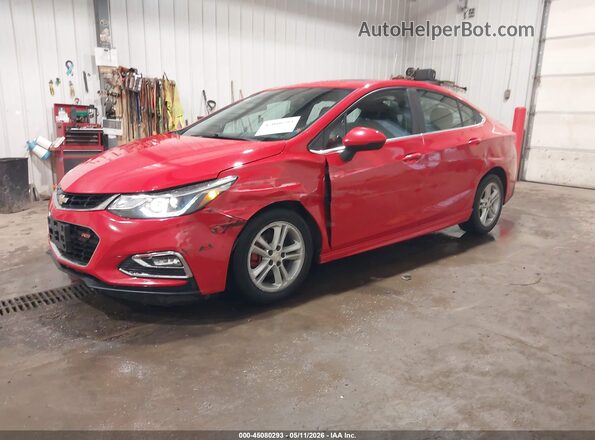 1G1BE5SM2H7198101 2017 CHEVROLET CRUZE Red წინა მარცხენა ხედი სამი მეოთხედიდან