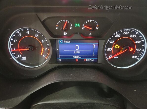 1G1FB1RS3M0140184 2021 CHEVROLET CAMARO Red Vista del cuadro de instrumentos