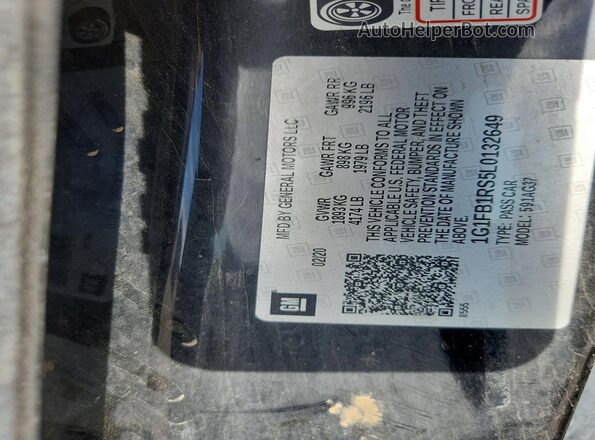 1G1FB1RS5L0132649 2020 CHEVROLET CAMARO Black 