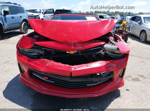 1G1FB3DS5J0134935 2018 CHEVROLET CAMARO Red Instrument cluster view