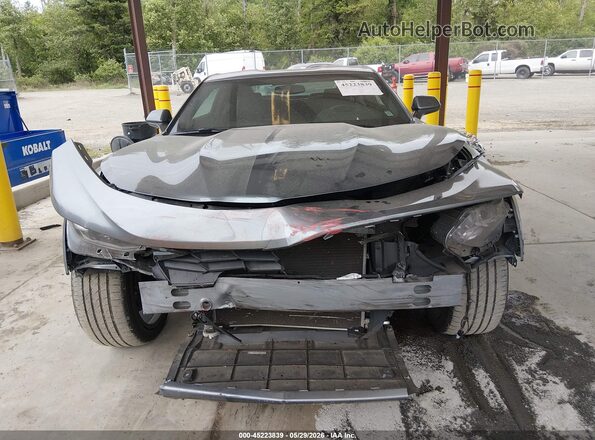 1G1FD1RS3M0135979 2021 CHEVROLET CAMARO Gray Front view