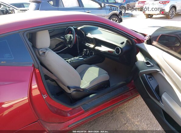 1G1FF1R77H0162484 2017 CHEVROLET CAMARO Red Вид салону спереду