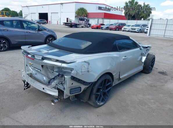 1G1FF3D70J0102586 2018 CHEVROLET CAMARO Silver Trasero derecho