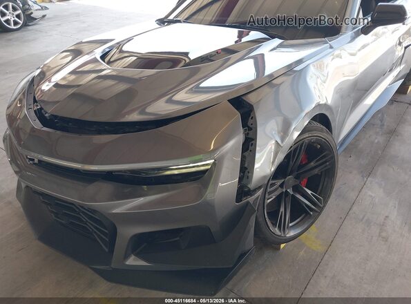 1G1FJ1R60M0139905 2021 CHEVROLET CAMARO Серый Вид спереди