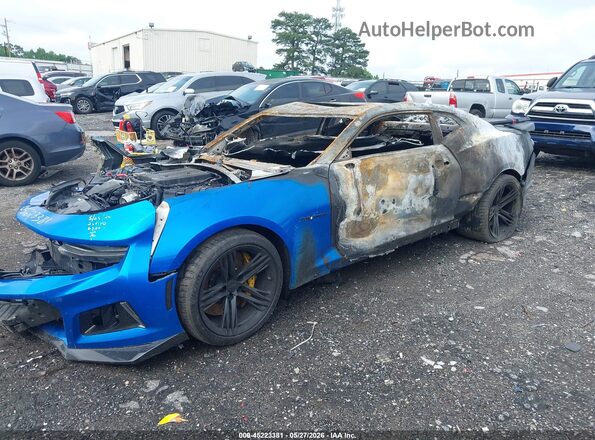 1G1FK1R64M0136700 2021 CHEVROLET CAMARO Blue Передня ліва чверть