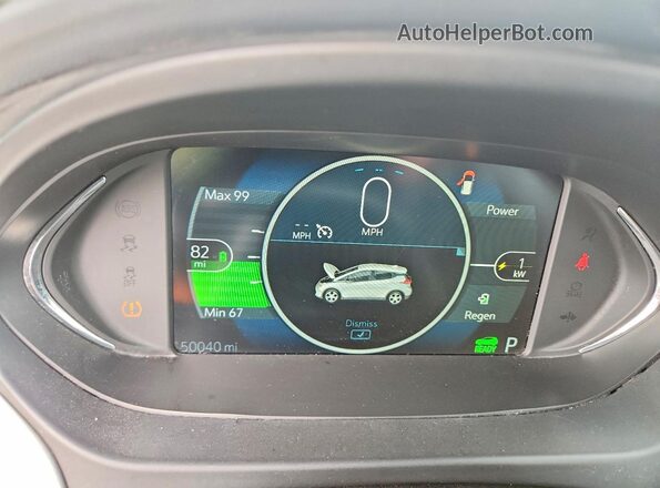 1G1FW6S06J4133597 2018 CHEVROLET BOLT Черный Вид щитка приборов