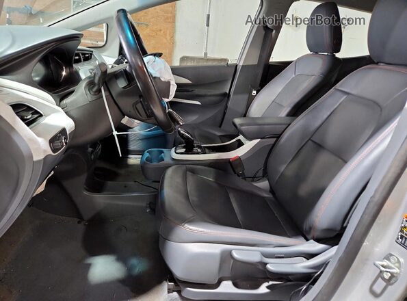 1G1FX6S0XJ4137469 2018 CHEVROLET BOLT Silver Vista interior delantera
