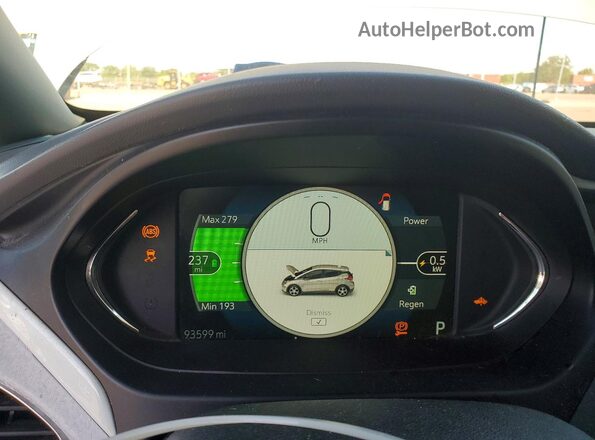 1G1FZ6S07M4100541 2021 CHEVROLET BOLT Серый Вид щитка приборов