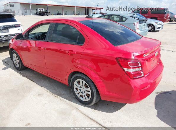 1G1JB5SH6J4105840 2018 CHEVROLET SONIC Red Tył lewy