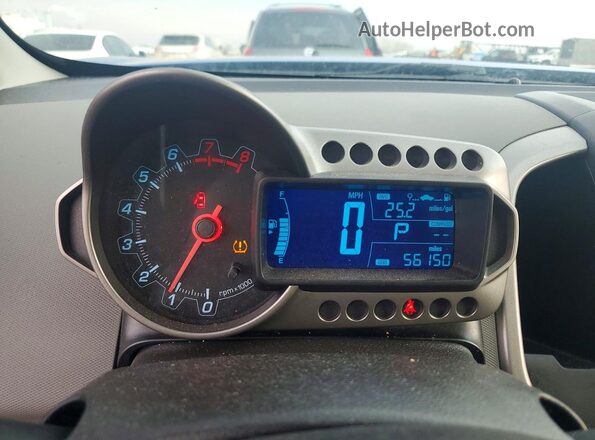 1G1JC5SH9G4131614 2016 CHEVROLET SONIC Blue ხელსაწყოთა პანელის ხედი