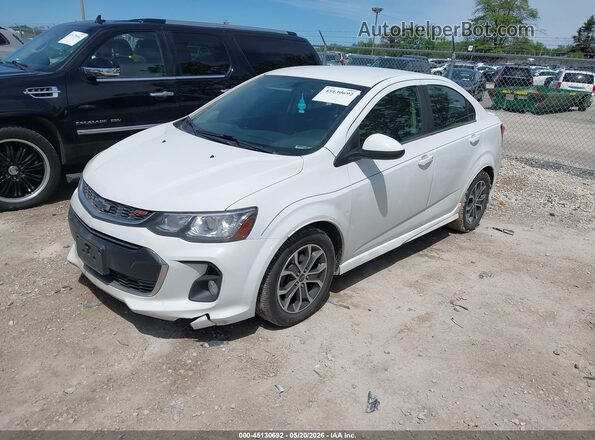 1G1JD5SH1J4109028 2018 CHEVROLET SONIC White Vista tres cuartos delantera izquierda