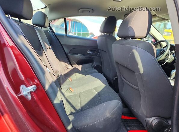 1G1PE5SB2G7124549 2016 CHEVROLET CRUZE Burgundy Widok tylnych siedzeń