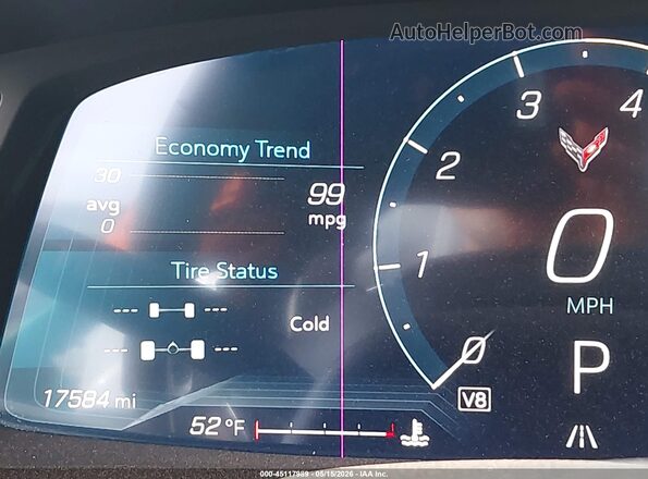 1G1YA2D42R5111019 2024 CHEVROLET CORVETTE Green Вид задніх сидінь