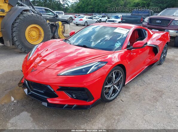 1G1YA2D44P5116896 2023 CHEVROLET CORVETTE Красный Передняя левая четверть