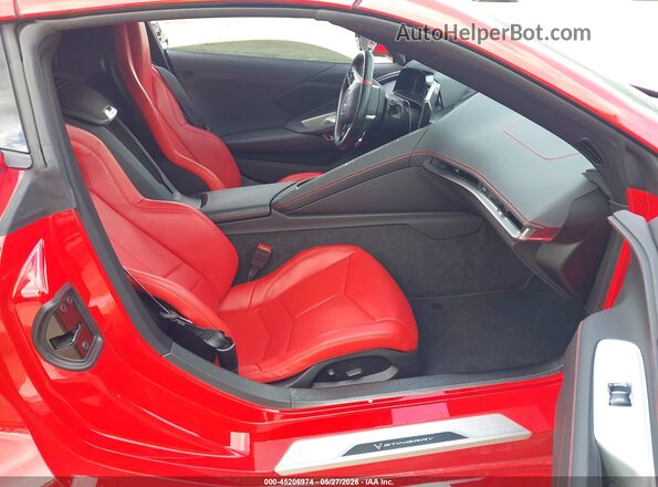 1G1YA2D44P5116896 2023 CHEVROLET CORVETTE Красный Вид салона спереди