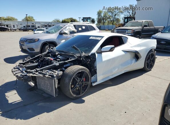 1G1YA2D45N5120372 2022 CHEVROLET CORVETTE White Widok naklejki z numerem VIN