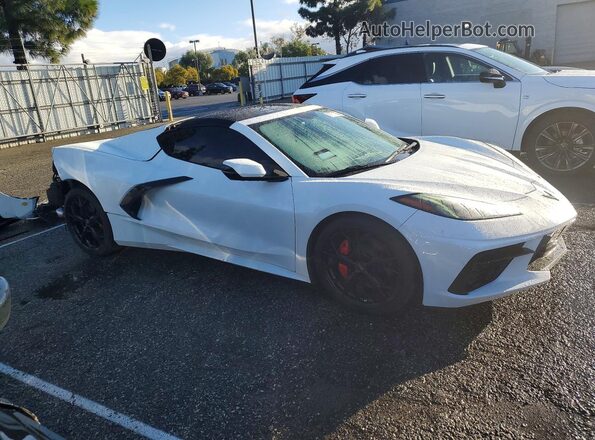 1G1YA2D48N5101878 2022 CHEVROLET CORVETTE Белый Передняя правая четверть