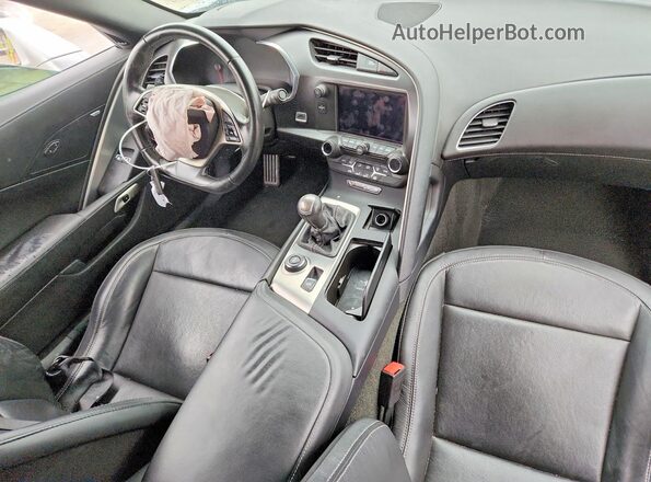 1G1YA2D71K5101498 2019 CHEVROLET CORVETTE Silver Вид панелі приладів