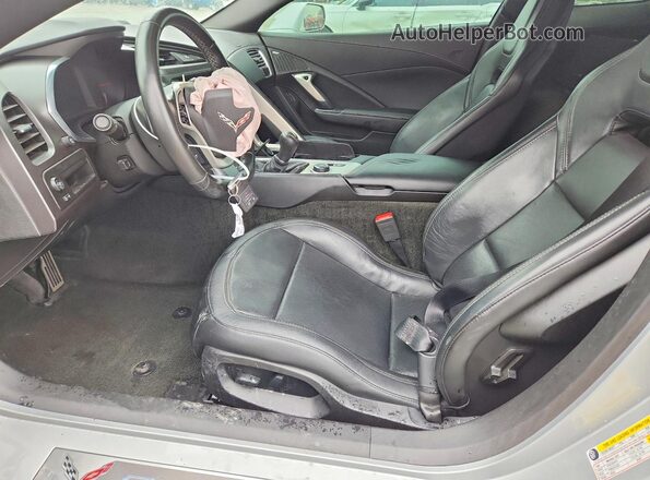 1G1YA2D71K5101498 2019 CHEVROLET CORVETTE Silver Вид салону спереду