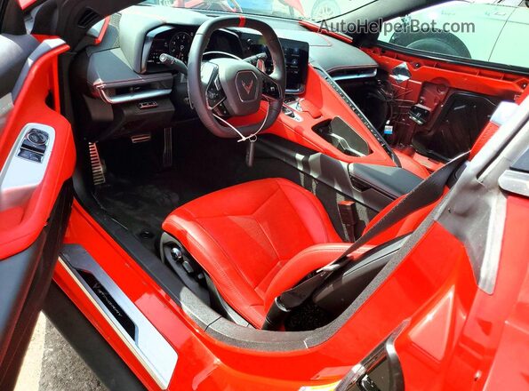 1G1YB2D47N5111296 2022 CHEVROLET CORVETTE Красный Вид панели приборов