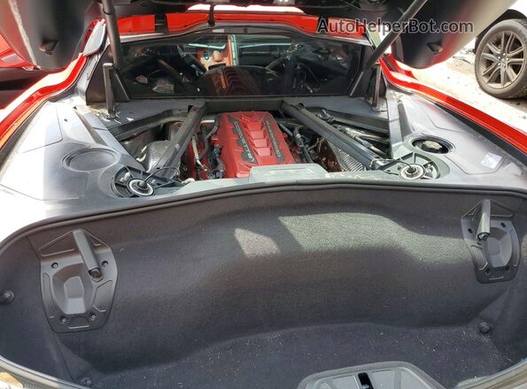1G1YB2D47N5111296 2022 CHEVROLET CORVETTE Красный Вид задней части салона
