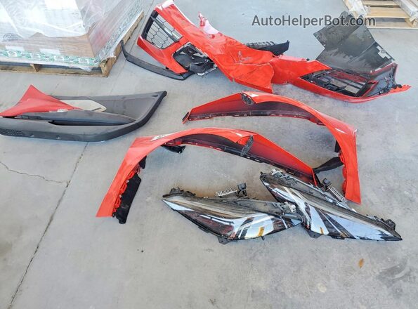 1G1YB2D47N5111296 2022 CHEVROLET CORVETTE Красный Вид подкапотного пространства