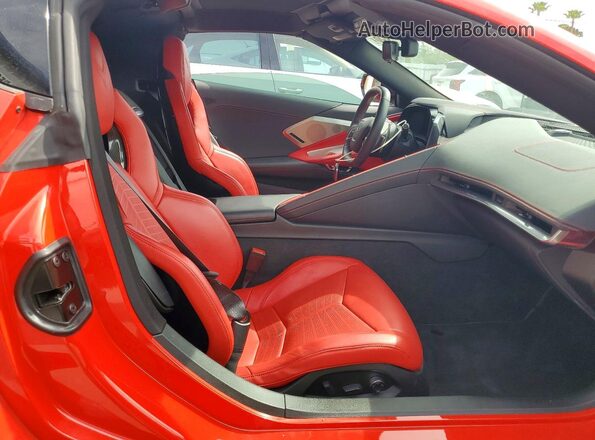 1G1YB2D47N5111296 2022 CHEVROLET CORVETTE Красный Вид задних сидений